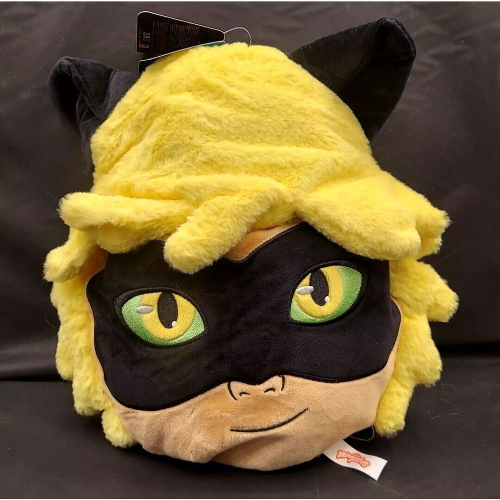 Miraculous Cat‎ Nior Plush School Backpack 12" Playable Pillow Figure